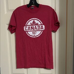 NWOT Red Canada 1867 Short Sleeve Tee
